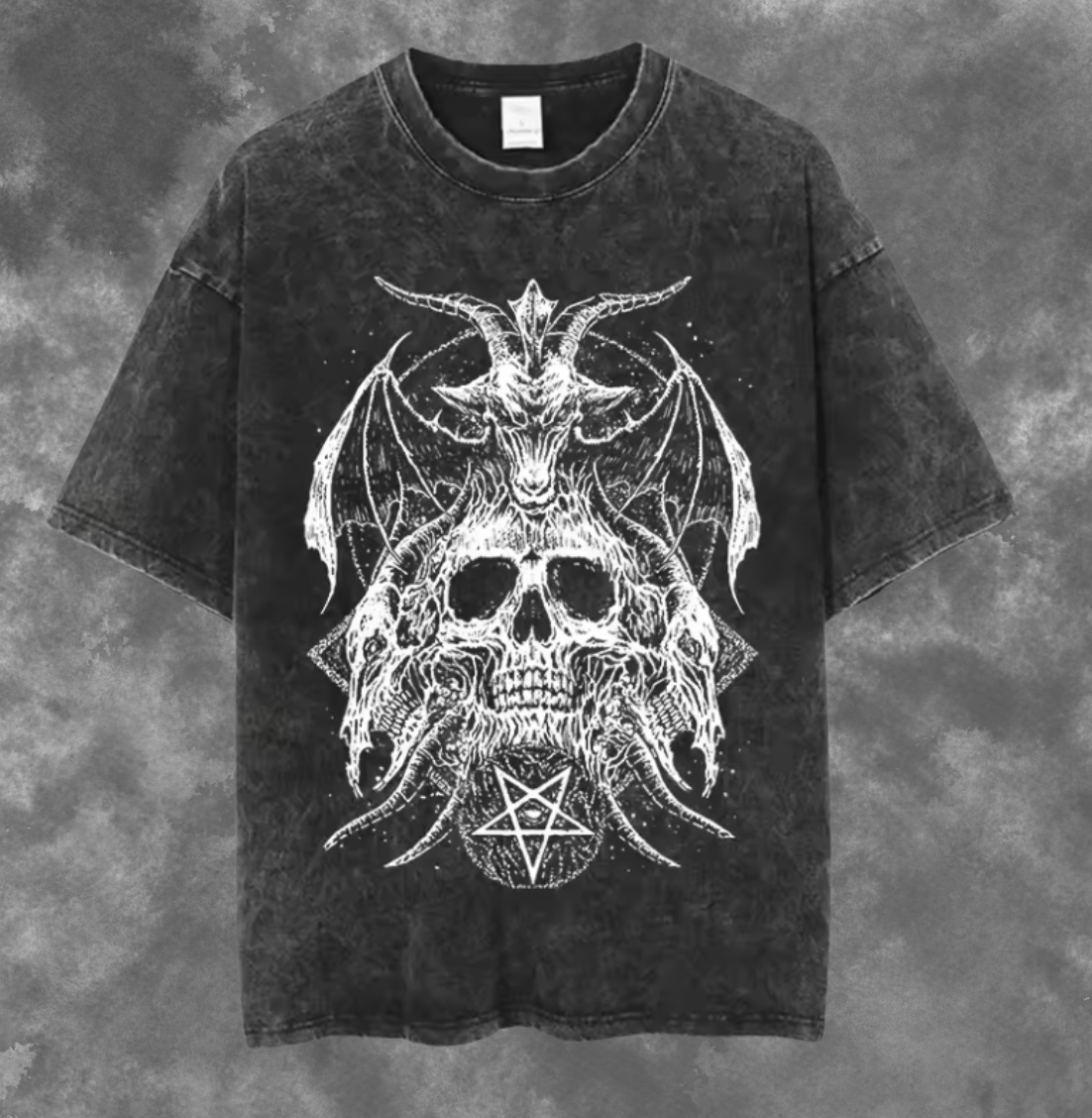 Satanic Oversized Graphic Tee